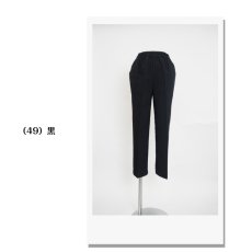 画像5: ★当社オリジナル★　3608　ミニヘリンボン総ゴムストレートパンツ　60丈　M-3L (5)